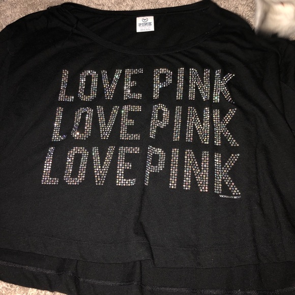 Black short sleeve pink - Picture 1 of 1